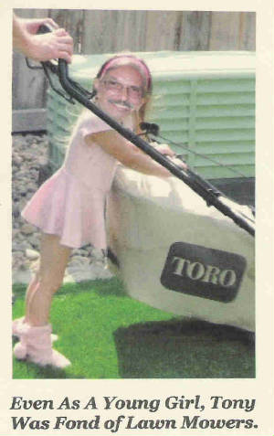 Dave's caricatures - Lawnmower Tony 